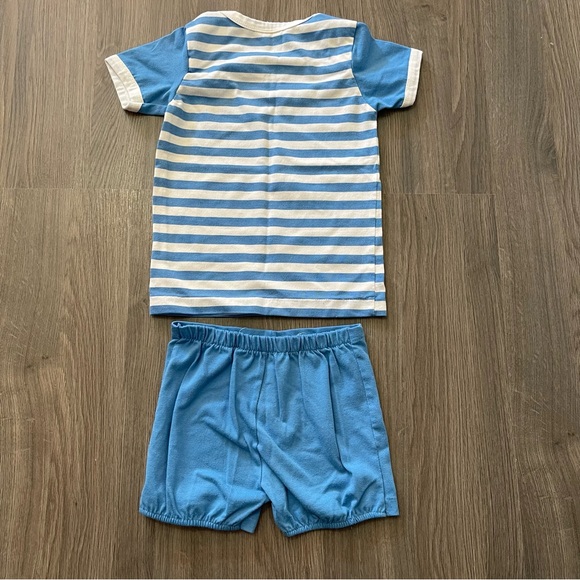 VINTAGE BABY Sears Matching Blue Nautical Set T-shirt and Shorts - Picture 4 of 6